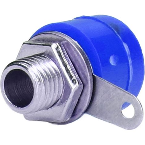 Packung mit 100 blauen 4-mm-Bananenstecker-Kreuzverbindern (1/5)