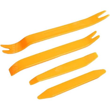 4 Pcs Outil Dmontage Installation De Garnitures, Garniture Intrieure Voiture Installation Stro Outil Bordure Panneau De Porte Clip Retrait Kit Pry (1/5)