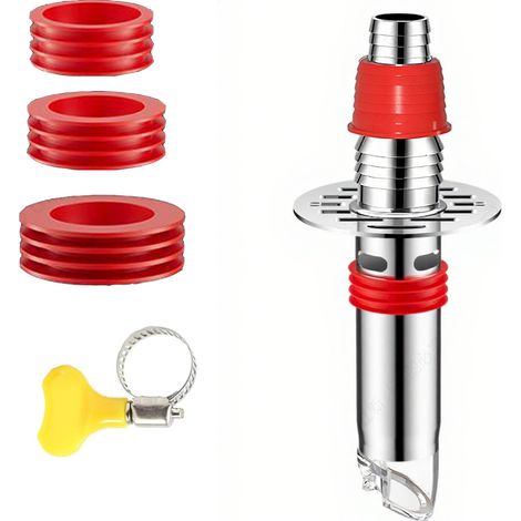 Adaptateur de vidange 2 en 1 pour lave-linge, raccord de tuyau étanche en acier inoxydable anti-odeurs et anti-inondations pour évier droit-AquaForge (1/5)
