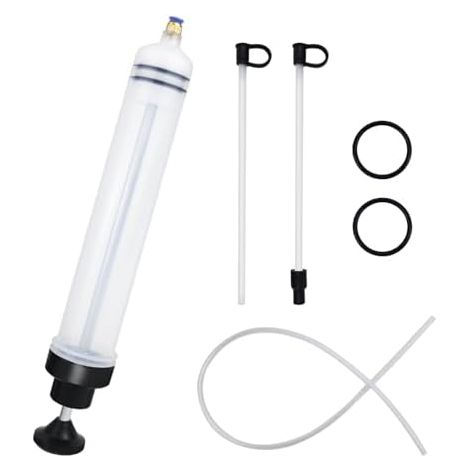 500 ml Seringue D'aspiration D'huile, Pompe à Huile Manuelle avec Tuyau pièce injecter Boite de Vitesse, compatible les Huiles Moteur, Frein et Transmission - (1/5)