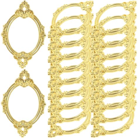 20 Porte-étiquettes Vintage en Alliage de Zinc, Cadre Métal Doré (1/5)