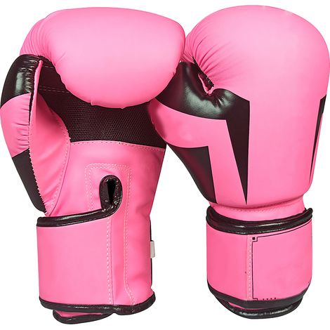 Gant de boxe 10oz rose pour hommes femmes adultes enfants - Entraînement sac de frappe (1/5)