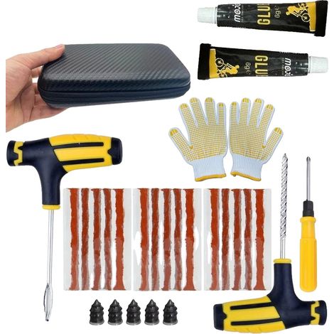 Kit de reparación de neumáticos, herramientas en T, compatibilidad universal, B (1/2)