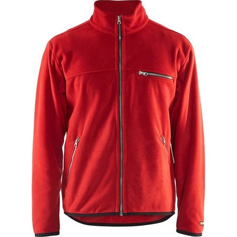 Giacca da lavoro in micropile 4830 - Rosso XS (1/4)