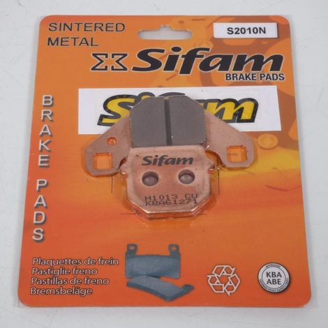 Plaquette de frein Sifam pour Moto Kawasaki 125 KMX 1987 à 1998 (1/2)