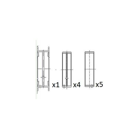 Coussinet de paliers de vilebrequin FAI AutoParts BM1010-STD IVECO 0113.X3