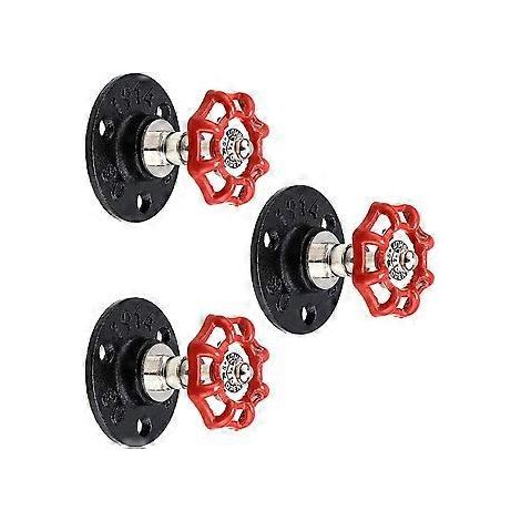 SZTXJ 3 Retro-Hängehaken, industrielle Eisenrohre, Retro-Wandhalterungen für Bademäntel, Handtücher, Taschen, Regenschirme und Hüte