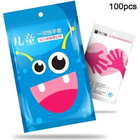 100 gants jetables pour enfants Protection durable des mains pour les activités des enfants :