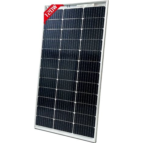 Pannello solare, efficienza 24%, design compatto, bifacciale 120W 1 pezzo (1/2)
