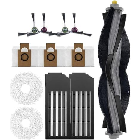 Staubbeutelfilter, Hauptbürste, Seitenbürste und Wischmopp-Set für Ecovacs X1 Omni und X1 Turbo (1/4)