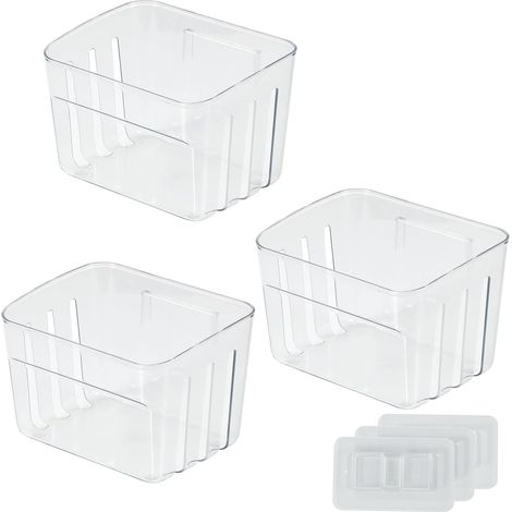 Organiseur de tiroir, lot de 3, pour ranger les petits objets à la maison, adapté aux espaces intérieurs et aux routines quotidiennes.-AquaForge (1/5)