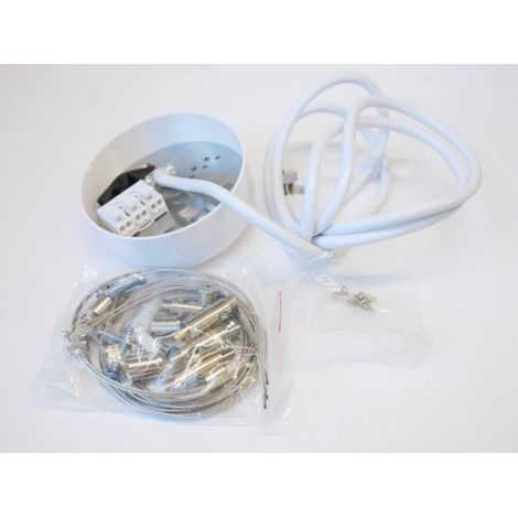 Kit de suspension câble + fixation + point de centre blanc pour plafonnier dalle LED Coreline panel Philips
