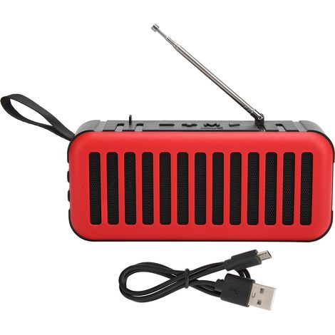 Enceinte Bluetooth Mini D6-2 Portable avec Subwoofer, Énergie Solaire et FM (1/5)