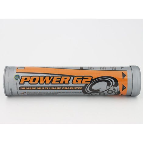 Cartouche orange de Graisse Lithium Minerva POWER G2 400gr (1/4)