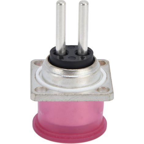 Connecteur électrique aviation 2 broches, bride carrée, 60V CC 20A, C10-747487-Z2P, prise d'alimentation industrielle. (1/5)
