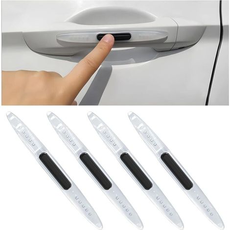 4-teiliges Antikollisionsleisten-Set für Autos, Stoßstangen-Antireibungsschutzleiste, Antikollisionsschutzleiste für Autos, Türschutz mit antistatischer Beschichtung (transparent)