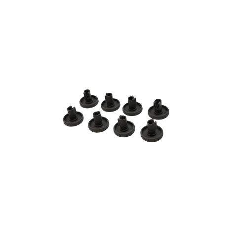 Juego de 8 ruedas cesto inferior para lavavajillas 50286965004 AEG, ARTHUR MARTIN, ARTHUR MARTIN ELECTROLUX, ELECTROLUX, FAURE, IK