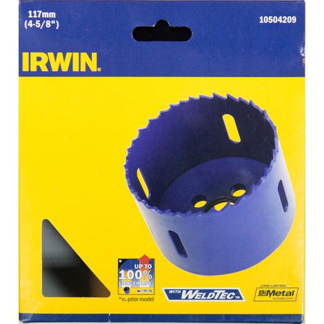 Irwin Sierra Corona Bimetálica 117 mm para perforación precisa