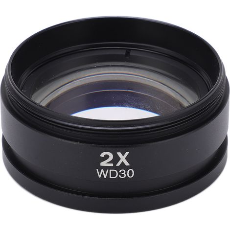 Objectif de microscope grand angle WD30 2X pour lentille auxiliaire M48, grossissement optimisé, observation précise. (1/5)