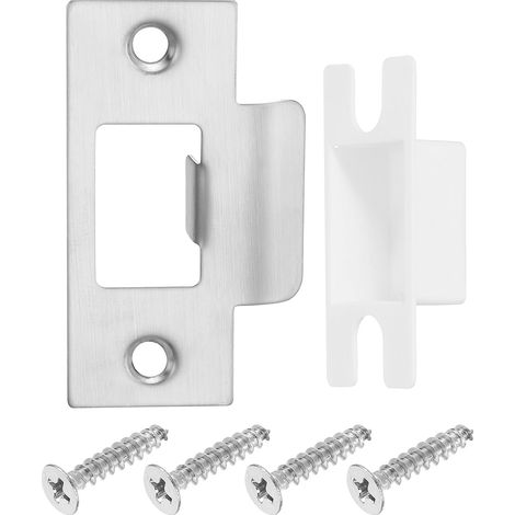 2pcs Gâche de Porte 70x40,3mm en Acier Inoxydable Argenté (1/5)