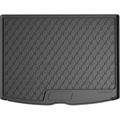 Vasca baule su misura in gomma sintetica - compatibile per Mercedes GLA (04/20) baule alto, con organizer