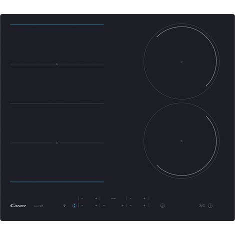 Candy CIES644DCWIFI Plaque de cuisson à induction encastrable 59 cm 4 feux Noir (1/2)