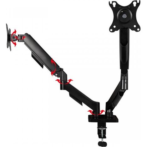 Soporte de alta calidad para televisores LCD de 17" a 32" para escritorio con doble articulación. (1/5)