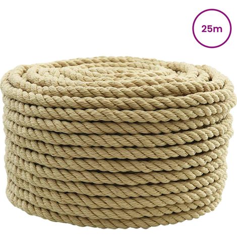 Maison Exclusive - Bootsseil 10 mm 25 m Natur (1/5)