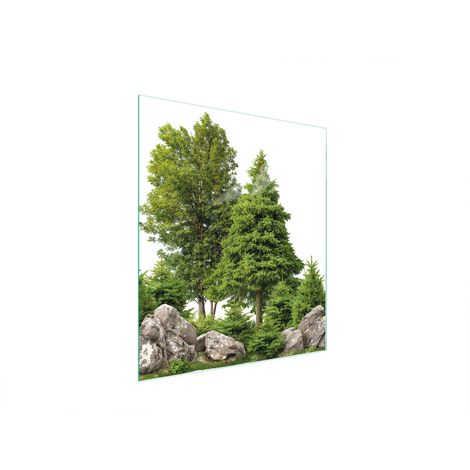 Glasschneidebrett 45x52 Baum