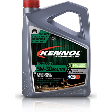 KENNOL Huile moteur 100% synthèse ECOLOGY 5W30 504/507, bidon 2 litres (1/2)
