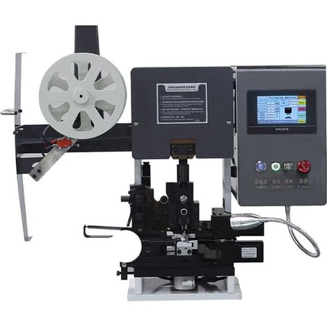Macchina automatica per la spelatura e l'aggraffatura dei terminali con nastratura laterale sezione 32-20 AWG (1/2)