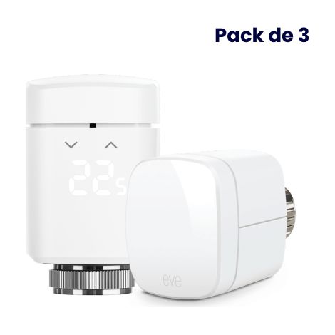EVE THERMO (MATTER) VANNE DE RADIATEUR À THERMOSTAT INTELLIGENT, CONTRÔLE AUTOMATIQUE DE LA TEMPÉRATURE, ALEXA, APPLE MAISON, SA (1/5)