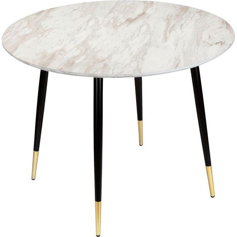 Table à manger en effet marbre 4 personnes D100 (1/3)