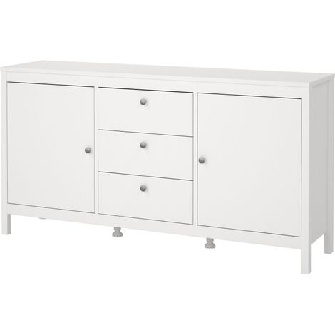 Madrid Sideboard 2 Türen 3 Schubladen weiß. (1/5)