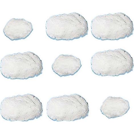 Lot de 9 nuages décoratifs pour plafond, nuages suspendus en coton, effet nuage artificiel 3D (1/4)