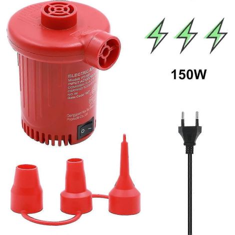 Pompe de gonflage rapide, équipée d'une pompe à air électrique de 150 watts, compatible avec les matelas pneumatiques et les piscines gonflables. (1/5)