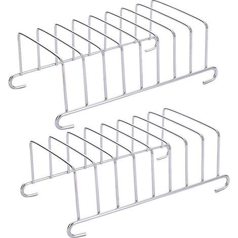 Lot de 2 grilles pour friteuse à air chaud, support à pain pour friteuse électrique, accessoire de cuisson pour friteuse à air chaud (1/2)