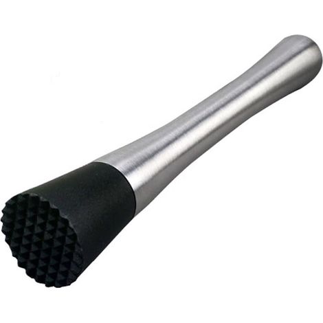 Pilon à cocktail en acier inoxydable Citron Presse-purée, glaçons Bâtonnet de bélier Pilon, cuillère à mélanger, bar Pilon pour ustensiles de cuisine Barre outils (1/5)