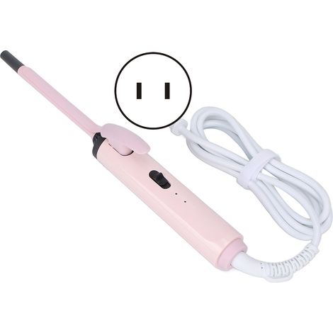 Fer à friser racines fines 9mm température constante conditionneur rotation 360° lisseur cheveux 100-240V prise US (1/5)