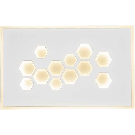 Aplique de pared con led integrado modelo Dembe acabado blanco 4cm(alto) 24cm(ancho) 15 cm(fondo (1/3)