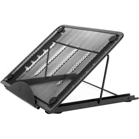 Support de table multifonctionnel en métal pliable pour peinture diamant, rehausseur d'ordinateur portable réglable sur 6 niveaux, portable et ventilé. (1/5)