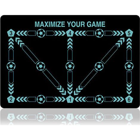 JSSEVN - Educational Mat for Football Training - Develops Technique, Control and Coordination - For Effective Home Training (1/4)
