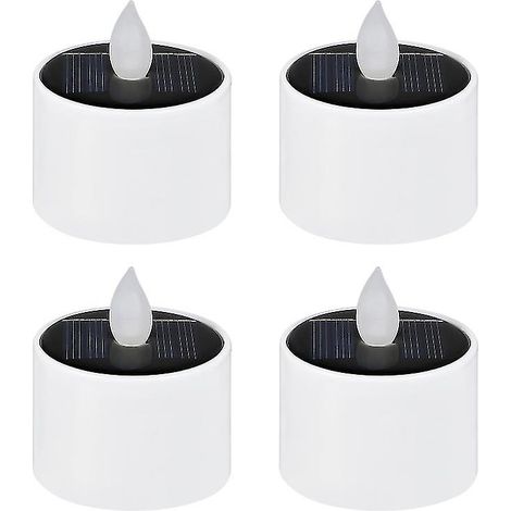 Lot de 4 bougies solaires LED (1/3)