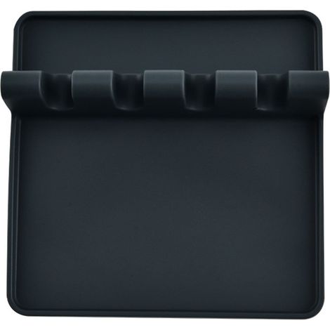 Spoon Rest - Silicone Drip Pad Spoon Rest For Stove Top And Kitchen Counter - 4-Slot Utensil Holder - 13.5 X 13.5 Cm (1/3)
