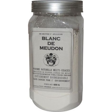Blanc de Meudon 600g – Poudre naturelle pour nettoyage et entretien – Non abrasif pour verre, marbre, inox – Écologique et efficace – Dousselin