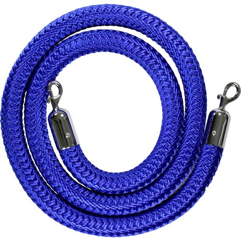 Cordon à mousqueton de 2 m Bleu - 2040051 (1/3)