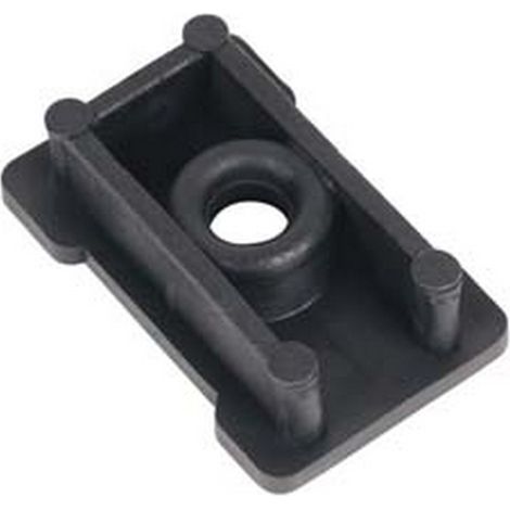 10PZ PIEDINO PER MONTANTE SCAFFALE A GANCIO - mm.46x27