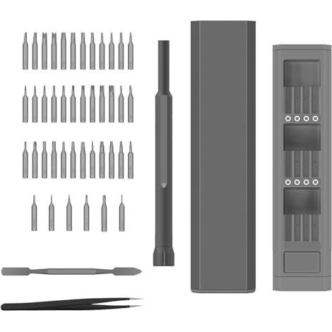 Kleines magnetisches Schraubendreher-Set – 44-in-1 Multifunktions-Reparaturset für Handys, Computer, Uhren, Laptops, Türklingeln, Brillen und Elektronik (1/5)