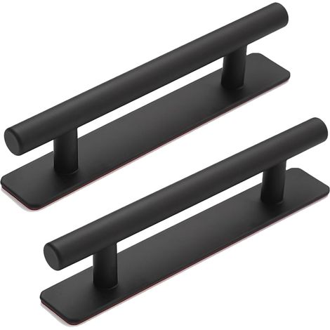CCYKXA Selbstklebender Türgriff aus geradem Rohr, 2 Stück Möbelgriff aus Aluminiumlegierung, stanzfreier Griff für Schiebetüren, Fenster, Schränke/15 cm