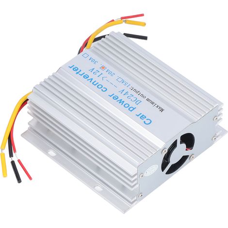 24V auf 12V Abwärtswandler, 240W 20A Gleichspannungsregler aus Aluminiumlegierung für GPS-, Navigations- und elektronische Systeme. (1/5)
